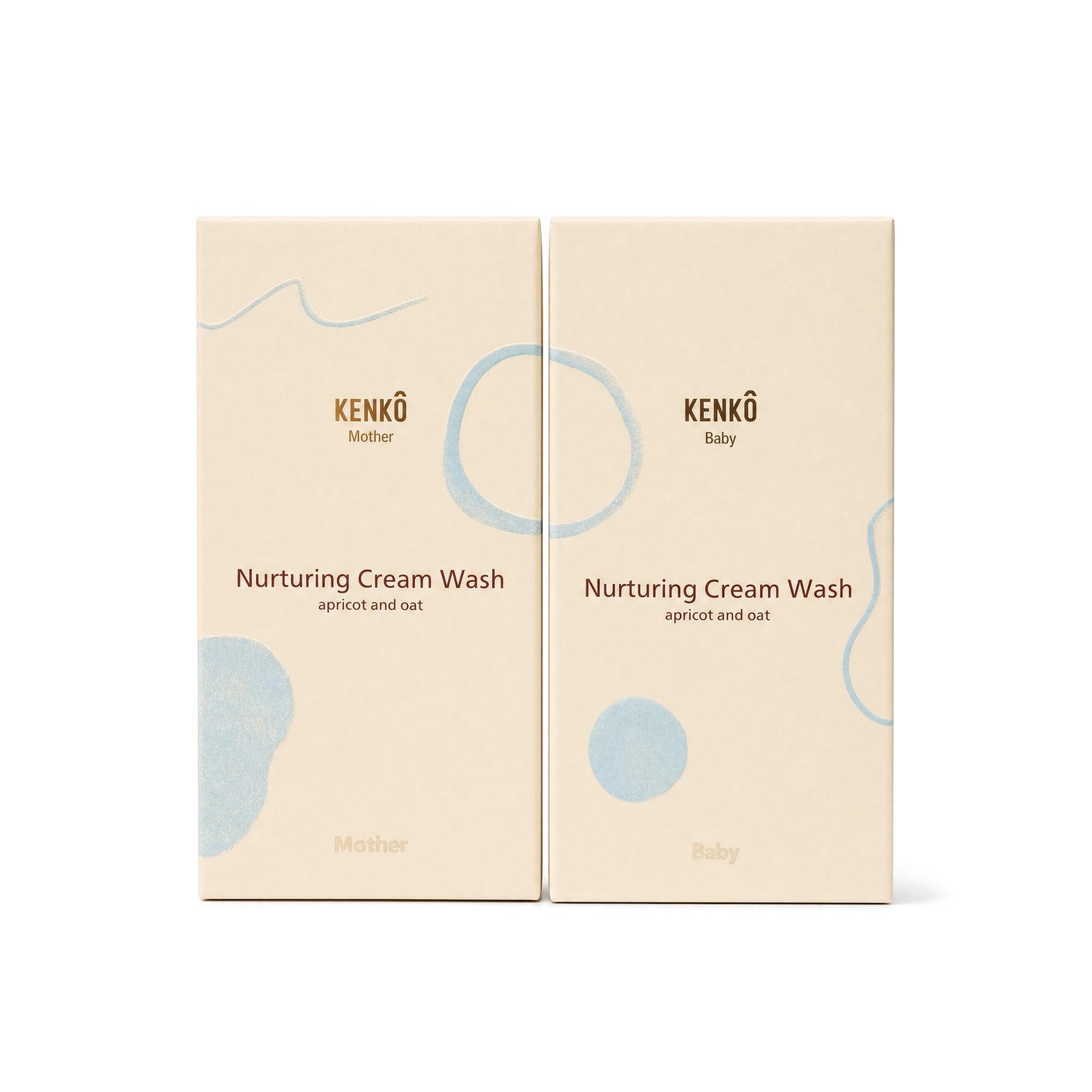 Cream Wash Set - Mother & Baby
